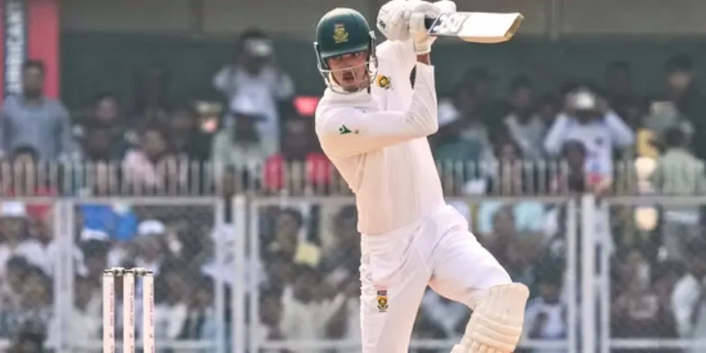 India vs. South Africa Live Score, Second Test Day 2 Marco Jansen of South Africa takes a shot