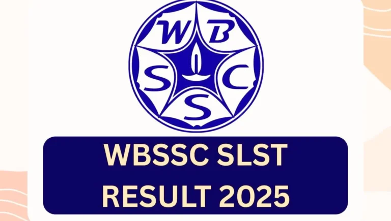 WBSSC SLST Result 2025