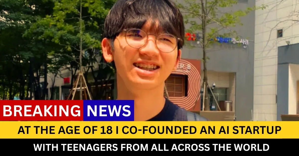 At the age of 18 I co-founded an AI startup with teenagers from all across the world. CREDIT: Alex Yang founded a startup with other high schoolers he met online. Courtesy of Alex Yang