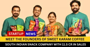 Meet The founders of Sweet Karam Coffee Nalini Parthiban Anand Bharadwaj Srivatsan Sundararaman and Veera Raghavan. CREDIT: Founders of Sweet Karam Coffee