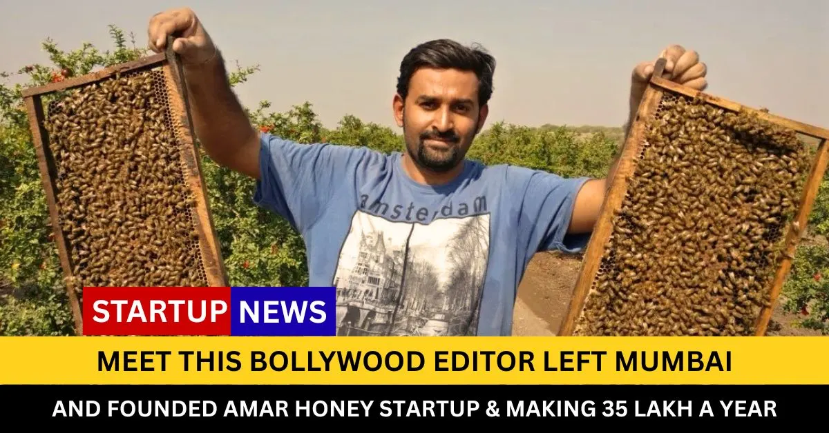After leaving Mumbai to become a beekeeper meet this Bollywood editor founded Amar Honey startup. CREDIT: Amar Honey Founder