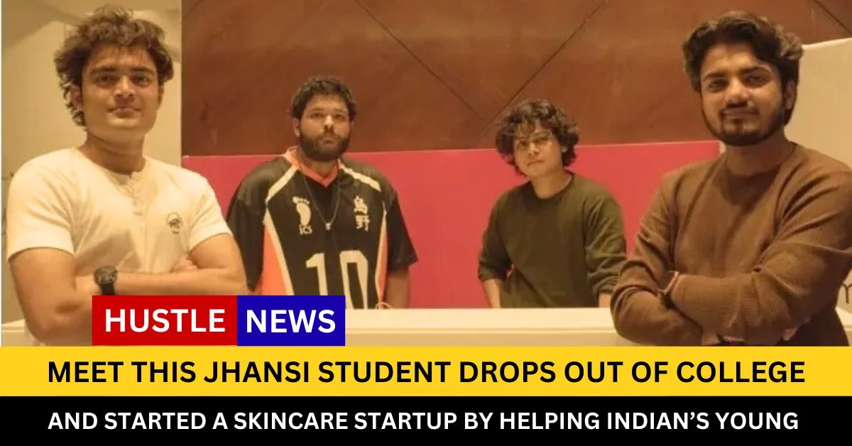 Meet This Jhansi student drops out of college to develop a skincare startup. CREDIT: HelloCloud founding team